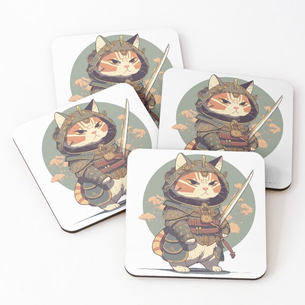 Artikelvorschau, Samurai-Katze edo entworfen und verkauft von Hrod-design.