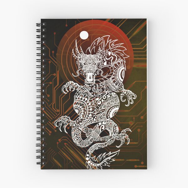 Item preview, White Dragon - Fantasy Space Dragon - Red Chinese Dragon designed and sold by The Red Nox.
