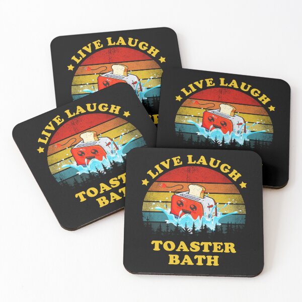 Item preview, Live Laugh Toaster Bath Funny Inspirational Quote designed and sold by RosannaArt.