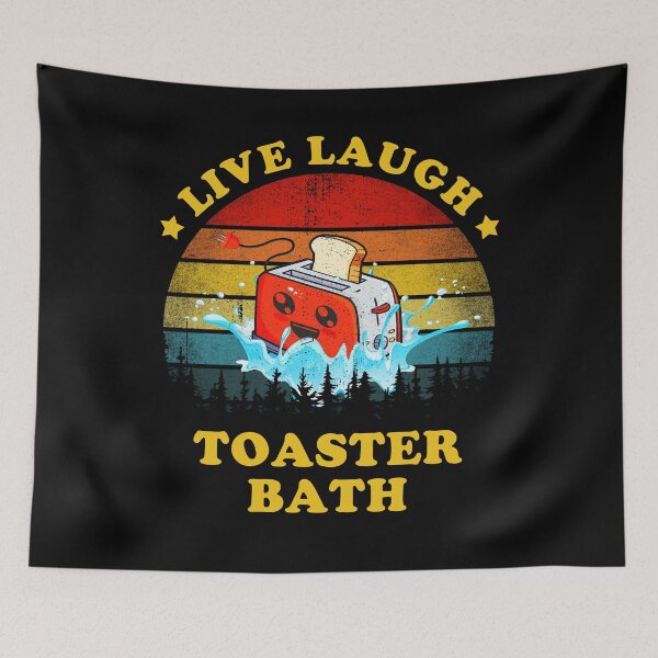 Item preview, Live Laugh Toaster Bath Funny Inspirational Quote designed and sold by RosannaArt.