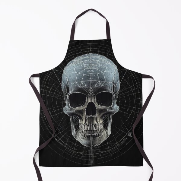 Item preview, skull with sacred geometry designed and sold by Bohabaz.