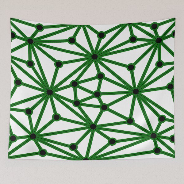 Item preview, Abstract geometric pattern - green. designed and sold by K.S ART.