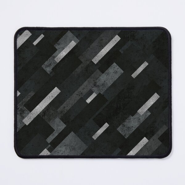 Item preview, Silver Rain - Black Geometric Abstract Pattern designed and sold by AmbienceArt.
