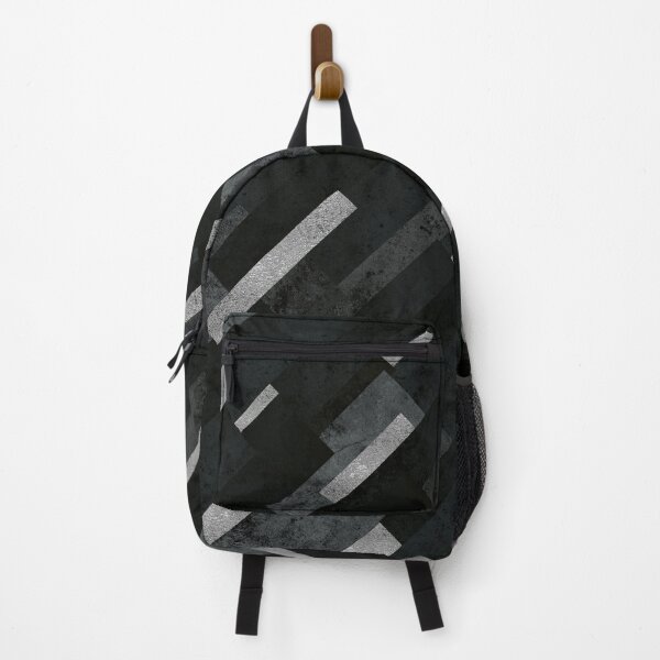 Item preview, Silver Rain - Black Geometric Abstract Pattern designed and sold by AmbienceArt.