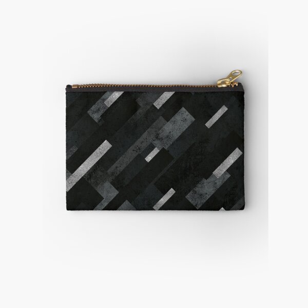 Item preview, Silver Rain - Black Geometric Abstract Pattern designed and sold by AmbienceArt.