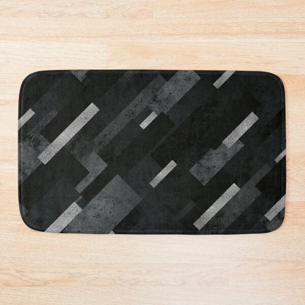 Item preview, Silver Rain - Black Geometric Abstract Pattern designed and sold by AmbienceArt.