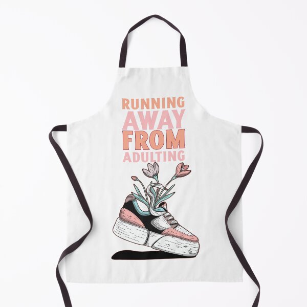 Item preview, Running Away from Adulting Flower Sneakers - Whimsical Floral Footwear for Carefree Souls designed and sold by ElLocoMus.