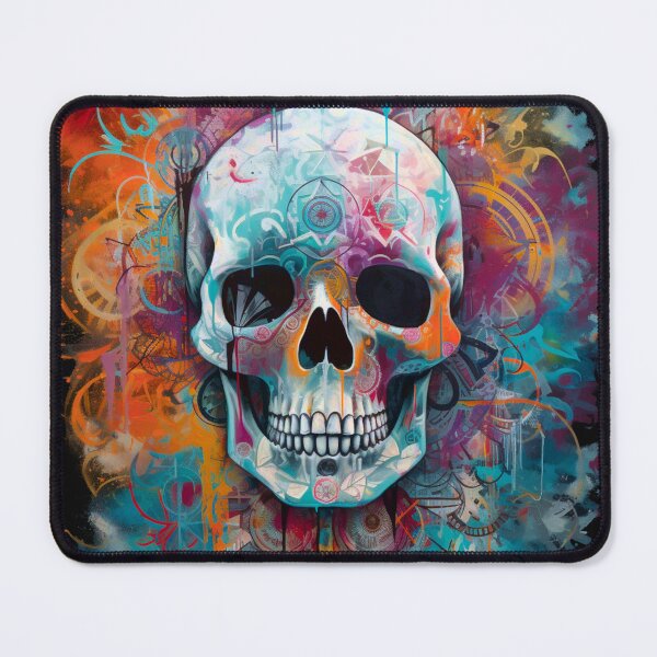 Item preview, graffiti of a skull colorful background designed and sold by Bohabaz.