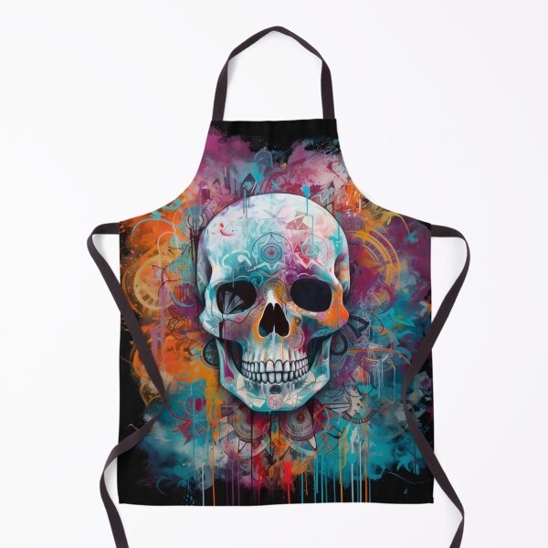 Item preview, graffiti of a skull colorful background designed and sold by Bohabaz.