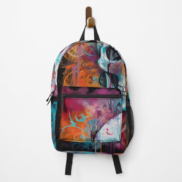 Item preview, graffiti of a skull colorful background designed and sold by Bohabaz.