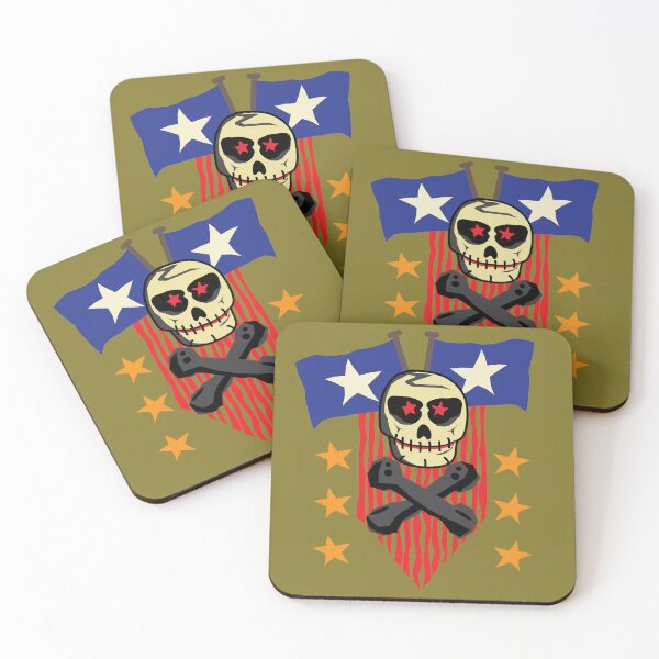 Item preview, Skull and crossbones in front of stars and stripes  designed and sold by KoandZo.