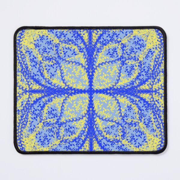 Item preview, Blue and Yellow Swirls designed and sold by Annette Marionneaux Stevenson.
