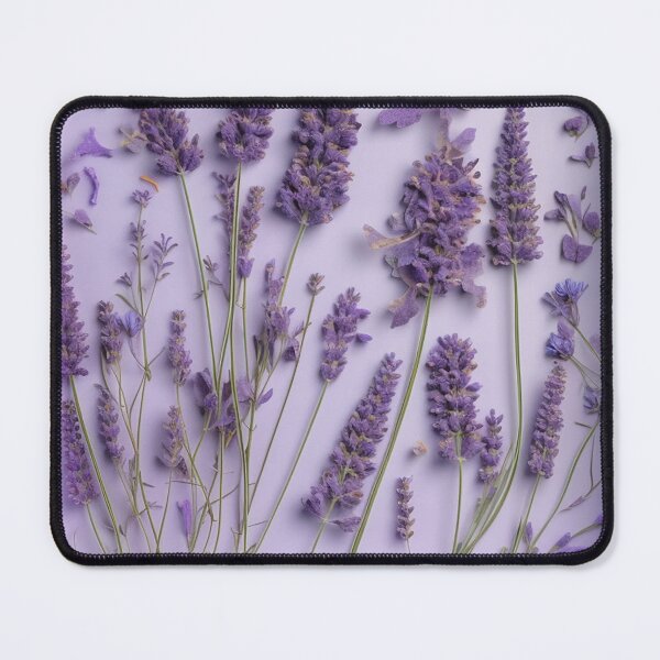 Item preview, Lavender Dreams: A Captivating Collage of Dried Blooms on a Purple Background designed and sold by EmeraldeaArt.