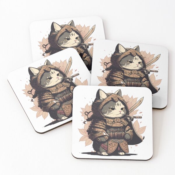 Artikelvorschau, Samurai-Katze edo 2 entworfen und verkauft von Hrod-design.