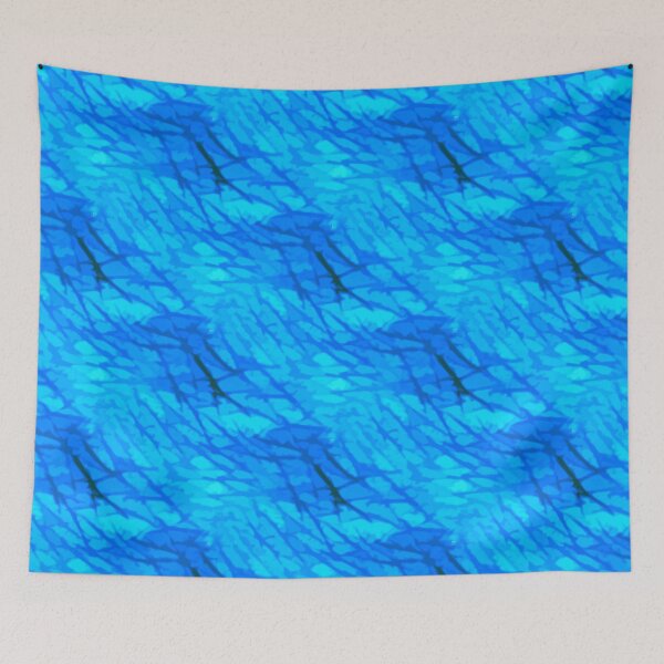 Item preview, Skin Inspired Abstract Print Blue Low Contrast designed and sold by ThatIsSomething.