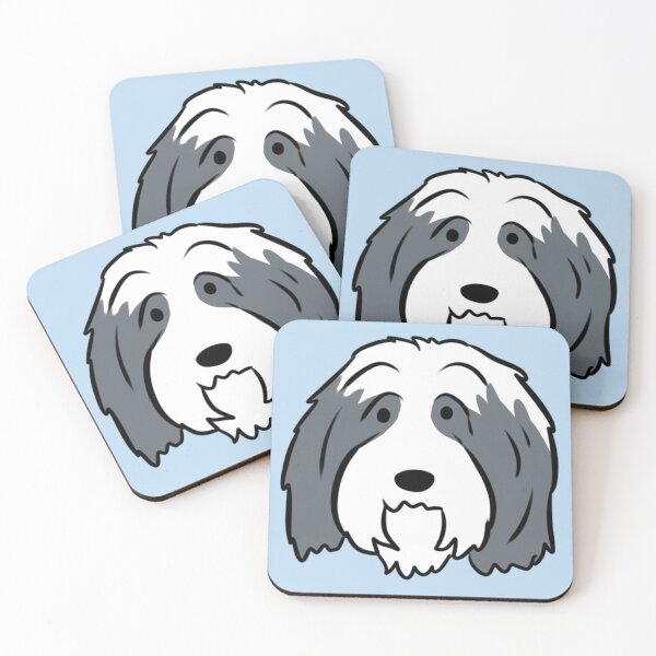 Item preview, Bearded collie cute illustration  designed and sold by Yarafantasyart.