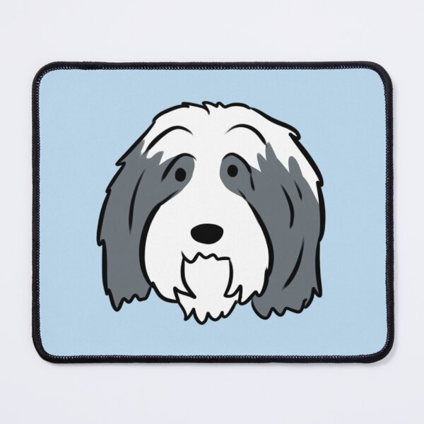 Item preview, Bearded collie cute illustration designed and sold by Yarafantasyart.