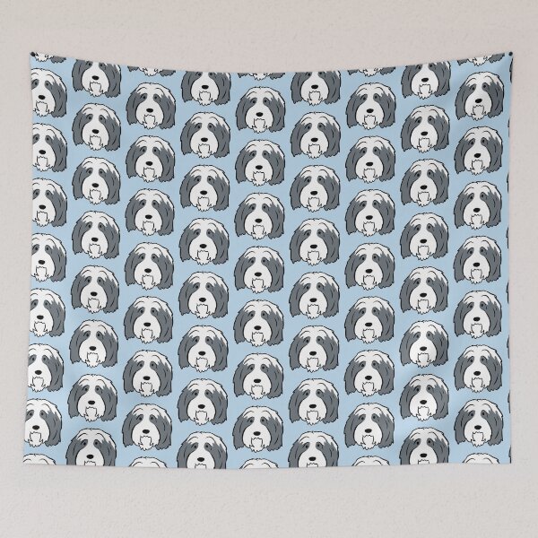 Item preview, Bearded collie cute illustration  designed and sold by Yarafantasyart.