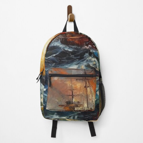 Item preview, A Nostalgic Oil Painting of an Old Ship designed and sold by abatkok.