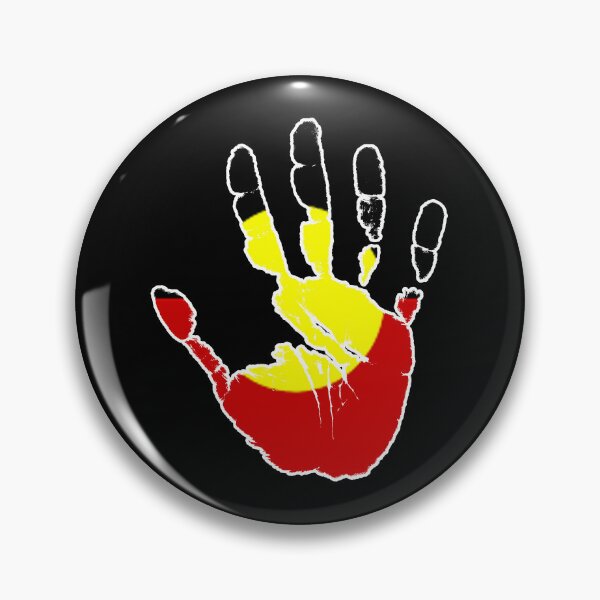 Item preview, Aboriginal Australia Distressed Flag Hand Print designed and sold by Manoroma.