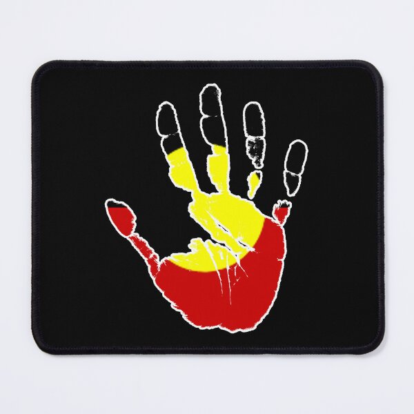 Item preview, Aboriginal Australia Distressed Flag Hand Print designed and sold by Manoroma.