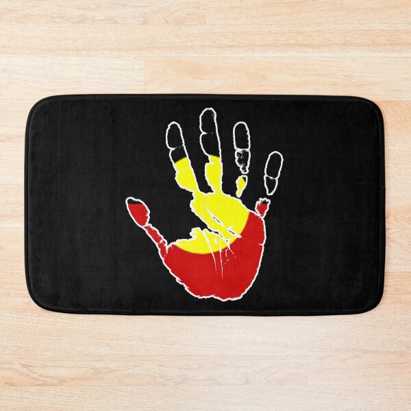 Item preview, Aboriginal Australia Distressed Flag Hand Print designed and sold by Manoroma.