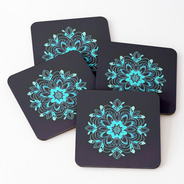 Item preview, Blue flower pattern designed and sold by UllaSformat.