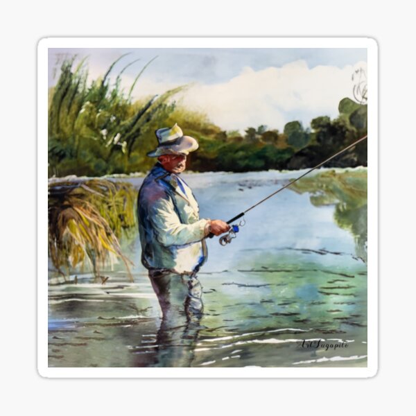 You Don't Stop Fishing When You Get Old - Old Man Fishing Poster