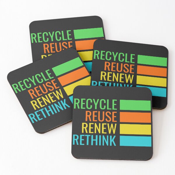 Item preview, Recycle reuse renew rethink colors designed and sold by somi3art.
