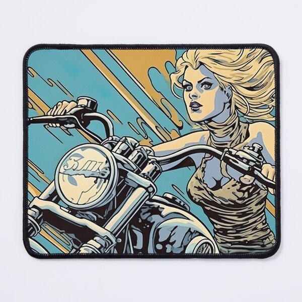Item preview, girl on motorbike designed and sold by Deep-Dream-Darkness.