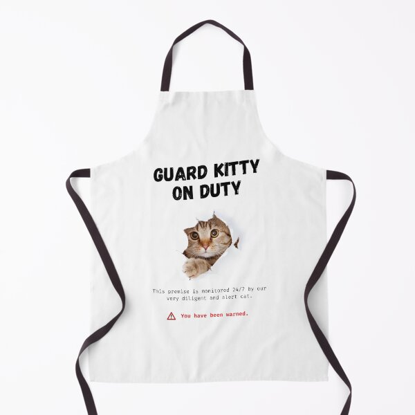 Item preview, Guard Kitty on Duty, Cute Cat on Duty, Beware of Cat Sign designed and sold by lightnamu.