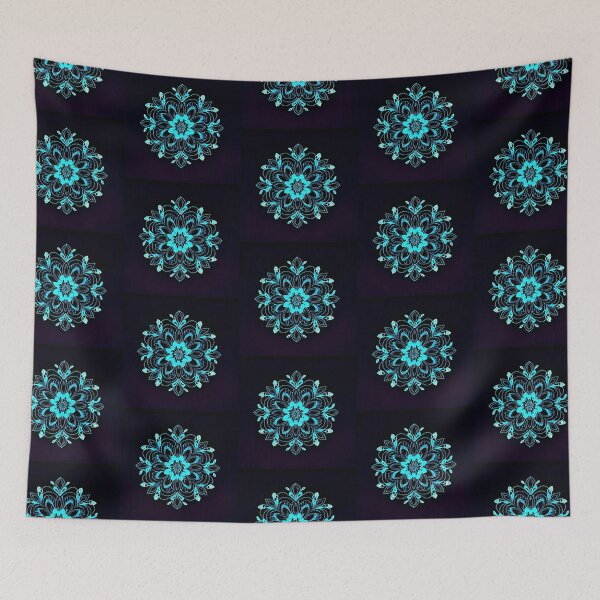 Item preview, Blue flower pattern designed and sold by UllaSformat.