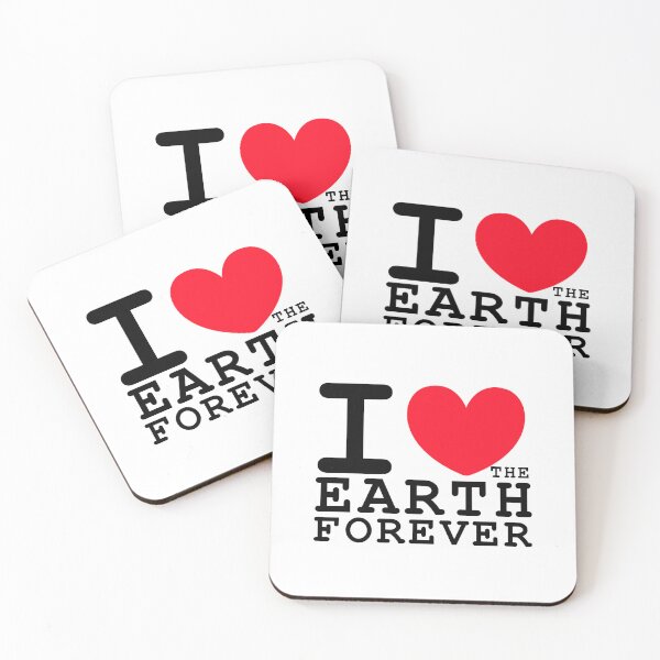 Item preview, I love the earth forever invites everyone to take care of our planet.black design designed and sold by Billion-design.
