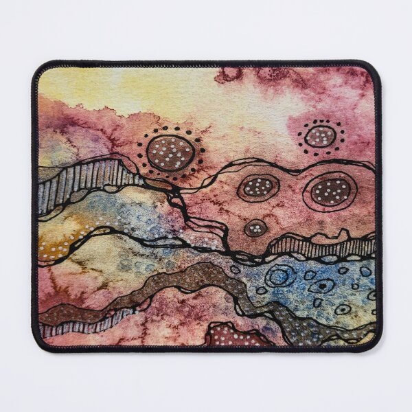 Item preview, Abstract Watercolor Earth Tones Landscape designed and sold by heartsake.