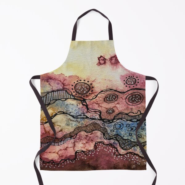 Item preview, Abstract Watercolor Earth Tones Landscape designed and sold by heartsake.