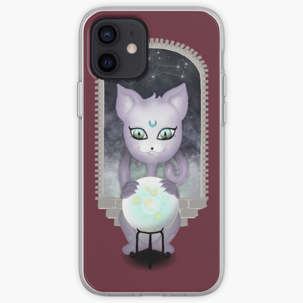 Mystic Miku | Crystal Ball & Zodiac | Wine Red iPhone Soft Case