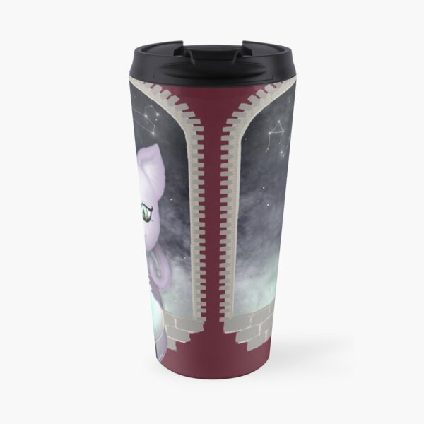 Mystic Miku | Crystal Ball & Zodiac | Wine Red Travel Mug