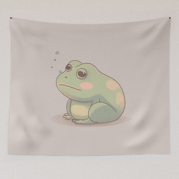 Item preview, Ugly-Cute Froggy Friend designed and sold by PlaytimeArt.