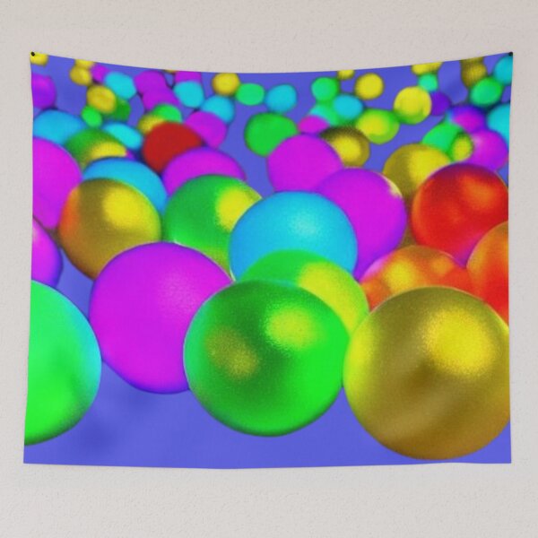 Item preview, abstraction-colored balls scattered on a colorless board  designed and sold by JaroDesign2023.