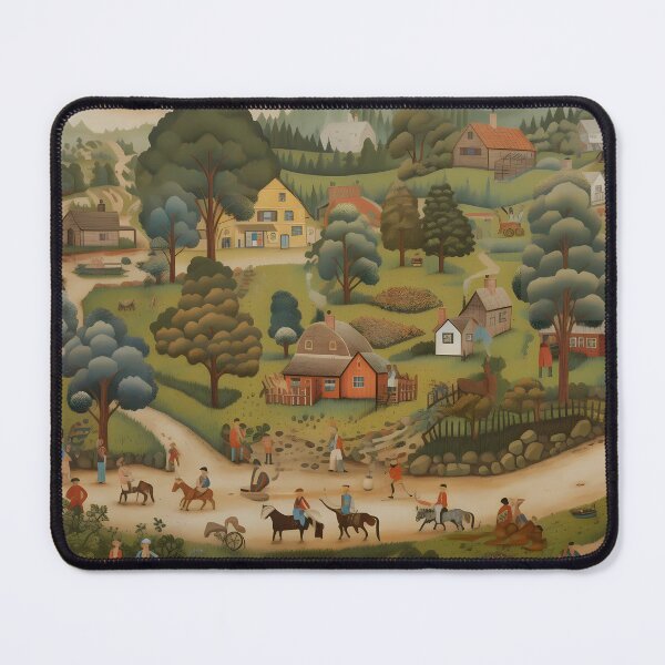 Item preview, Rural Retro Folklore Landscape designed and sold by SingularityGeek.