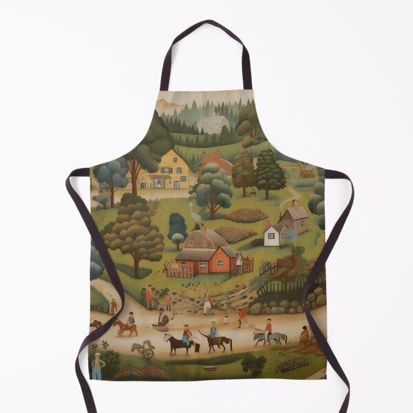 Item preview, Rural Retro Folklore Landscape designed and sold by SingularityGeek.