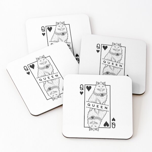 Item preview, Siberian Cat Lover Queen Of Hearts Funny Pop Art designed and sold by GrandeDuc.