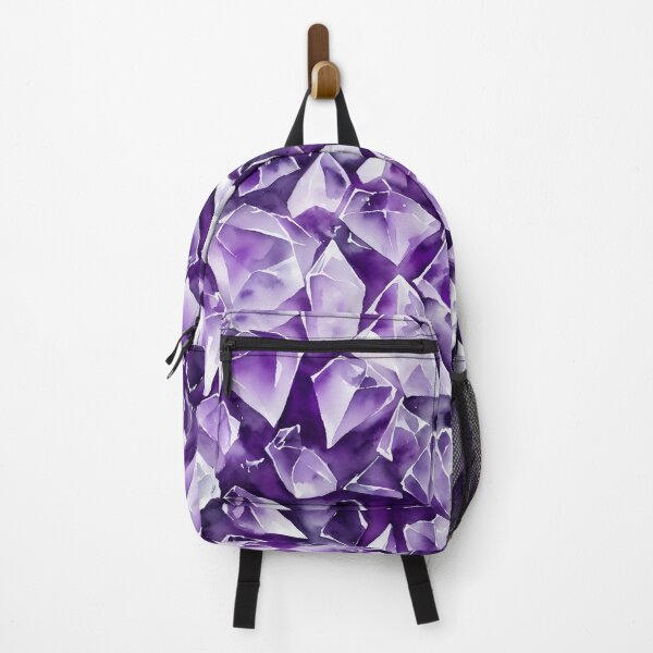 Item preview, Seamless Amethyst Pattern, Watercolor designed and sold by Girly-Universe.