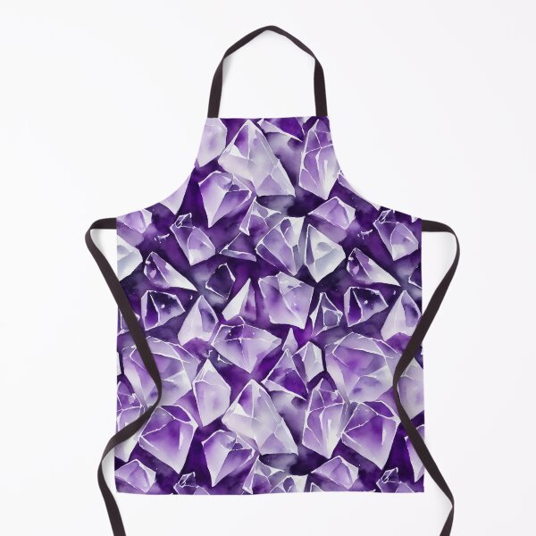 Item preview, Seamless Amethyst Pattern, Watercolor designed and sold by Girly-Universe.
