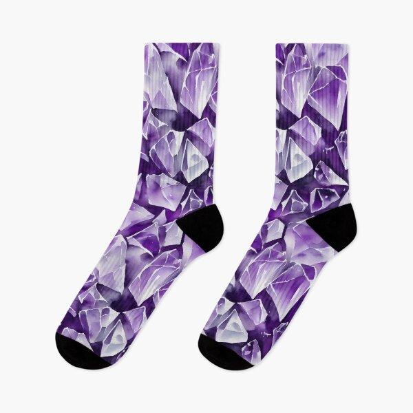 Item preview, Seamless Amethyst Pattern, Watercolor designed and sold by Girly-Universe.