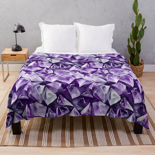 Item preview, Seamless Amethyst Pattern, Watercolor designed and sold by Girly-Universe.