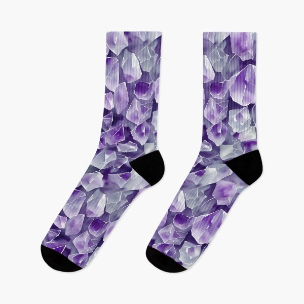 Item preview, Seamless Amethyst Pattern, Lilac Watercolor designed and sold by Girly-Universe.