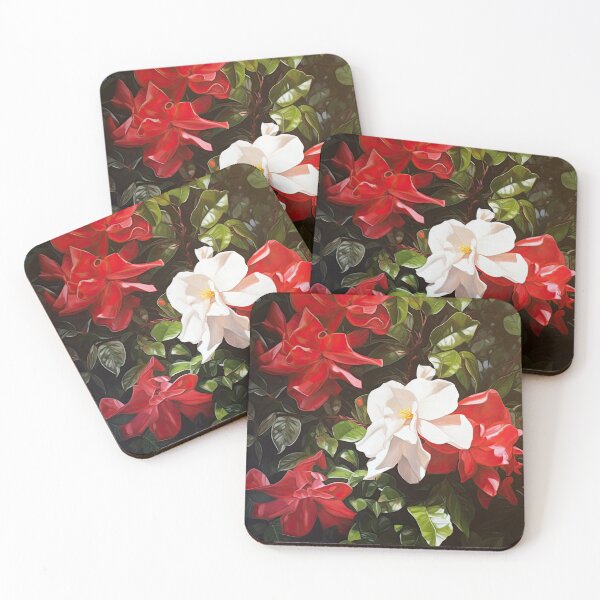 Item preview, Red Gardenias  designed and sold by Vanover Designs.