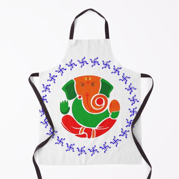 Item preview, Hindu God Ganesh Coloroful Drawing with Swastika Symbol designed and sold by deepakrode7.