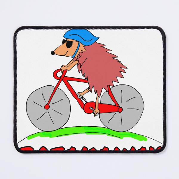 Item preview, Funny Cycle Racing Cartoon Hedgehog designed and sold by michellelegrand.